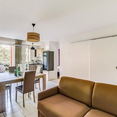 T2 jardinet avec piscine, parking et tennis Toulouse Buitenkant foto